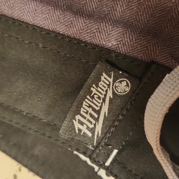 Affliction Embroidered Spell Out Shorts - Picture 6 of 16